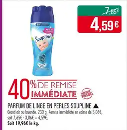 Match SOUPLINE Parfum de linge en perles offre