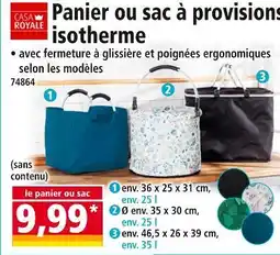 Norma Casa Royale Panier ou sac à provisions isotherme offre