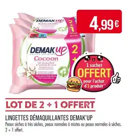 Match Demak'Up Lingettes démaquillantes offre