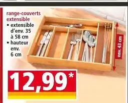 Norma Range-couverts extensible offre