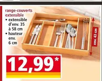 Norma Range-couverts extensible offre