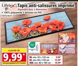 Norma Lifetex Tapis anti-salissures imprimé offre