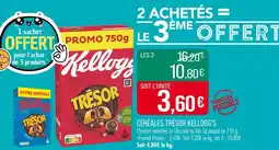 Match KELLOGG’S Céréales Trésor offre