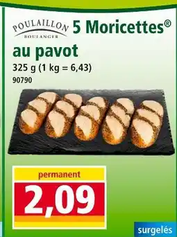 Norma POULAILLON BOULANGER 5 Moricettes au pavot offre