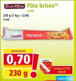 Norma Tante Klara Pâte brisée offre