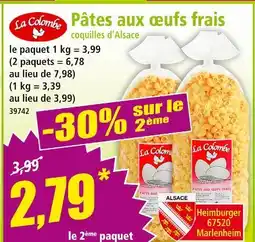 Norma La Colombe Pâtes aux œufs frais offre