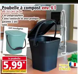 Norma Poubelle à compost env. 6 l offre