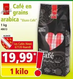 Norma Elsass Café Café en grains arabica offre