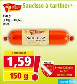 Norma Pierre Schmidt Saucisse à tartiner offre