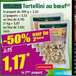 Norma Villa Gusto Tortellini au bœuf offre