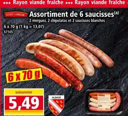 Norma Bouchers à Griller Assortiment de 6 saucisses offre