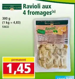 Norma Villa Gusto Ravioli aux 4 fromages offre
