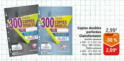 Colruyt Clairefontaine Copies doubles perforées offre