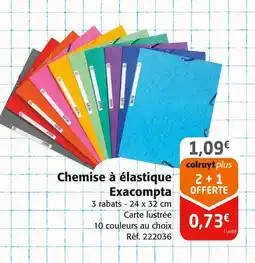 Colruyt Exacompta Chemise à élastique offre