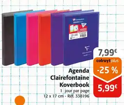 Colruyt Clairefontaine Agenda Koverbook offre