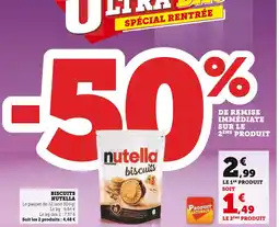 Super U NUTELLA Biscuits offre