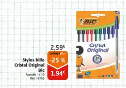 Colruyt Bic Stylos bille Cristal Original offre