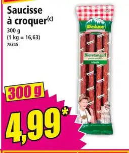 Norma Wiesbauer Saucisse à croquer offre