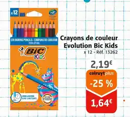 Colruyt Evolution Bic Kids Crayons de couleur offre