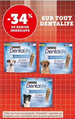 Super U PURINA -34 % de remise immédiate sur tout dentalife offre