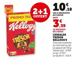 Super U Kellogg's Céréales Trésor offre
