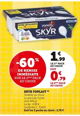 Super U Yoplait Skyr offre