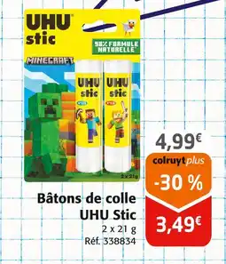 Colruyt UHU Bâtons de colle Stic offre