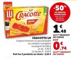 Super U LU Cracotte offre