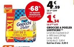 Super U LUSTUCRU Gnocchi à poêler offre