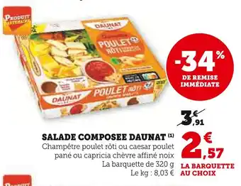 Super U DAUNAT Salade composee offre