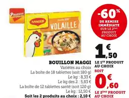 Super U Maggi Bouillon offre