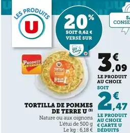 Super U U Tortilla de pommes de terre offre