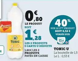 Super U U Tonic offre