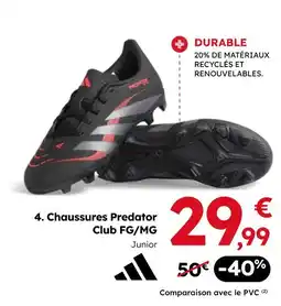 Sport 2000 ADIDAS Chaussures Predator Club FG/MG Junior offre