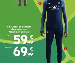 Sport 2000 PARIS SAINT GERMAIN Haut ou pantalon d’entraînement offre
