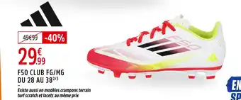 Intersport ADIDAS F50 club fg/mg offre