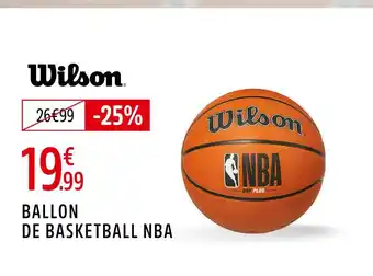 Intersport WILSON Ballon de basketball nba offre