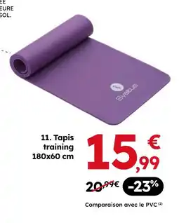 Sport 2000 Tapis de training 180x60 cm offre