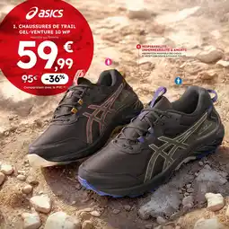 Sport 2000 ASICS Chaussures de trail Gel-Venture 10 WP homme ou femme offre