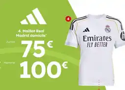 Sport 2000 ADIDAS Maillot real madrid domicile junior ou homme offre