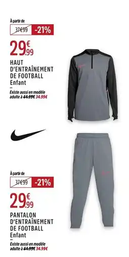 Intersport Nike Haut d’entraînement de football Enfant offre