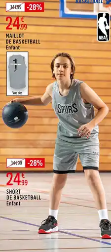 Intersport NBA Maillot de basketball enfant offre