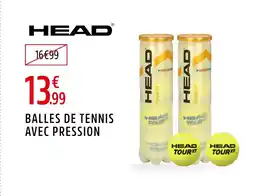 Intersport HEAD Balles de tennis avec pression offre