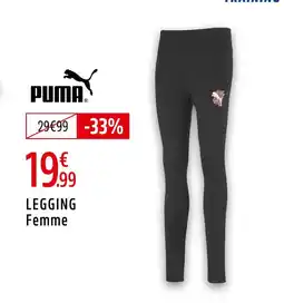 Intersport PUMA Legging femme offre