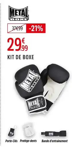 Intersport Metal Boxe Kit de boxe offre
