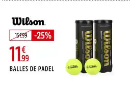 Intersport Wilson Balles de padel offre