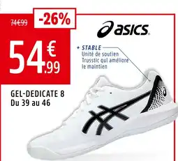 Intersport ASICS Gel-Dedicate 8 offre