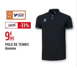 Intersport INTERSPORT Polo de tennis homme offre