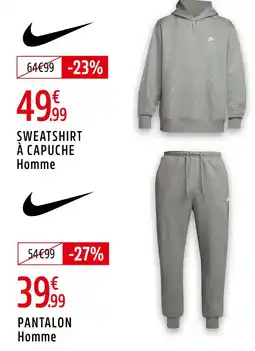 Intersport Nike Sweatshirt à capuche Homme offre