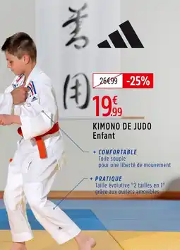 Intersport ADIDAS KIMONO DE JUDO Enfant offre